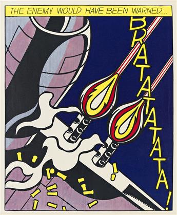 ROY LICHTENSTEIN (1923 - 1997) As I Opened Fire Poster, Triptych.